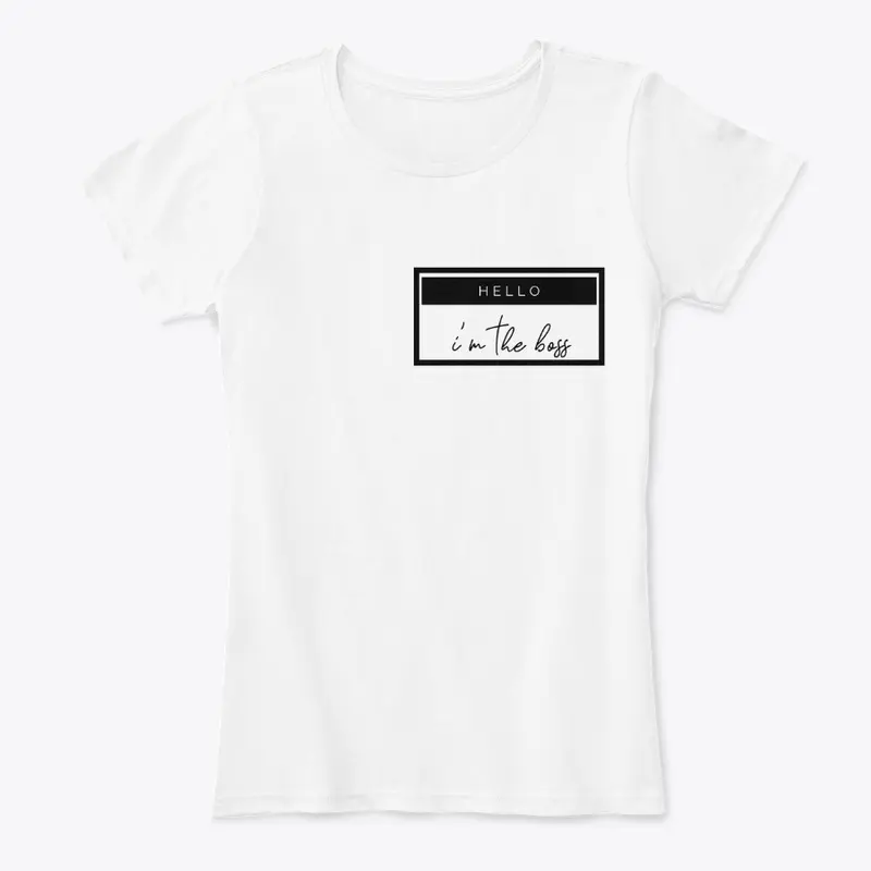 Mommy and Me Hello I'm The Boss T-shirts